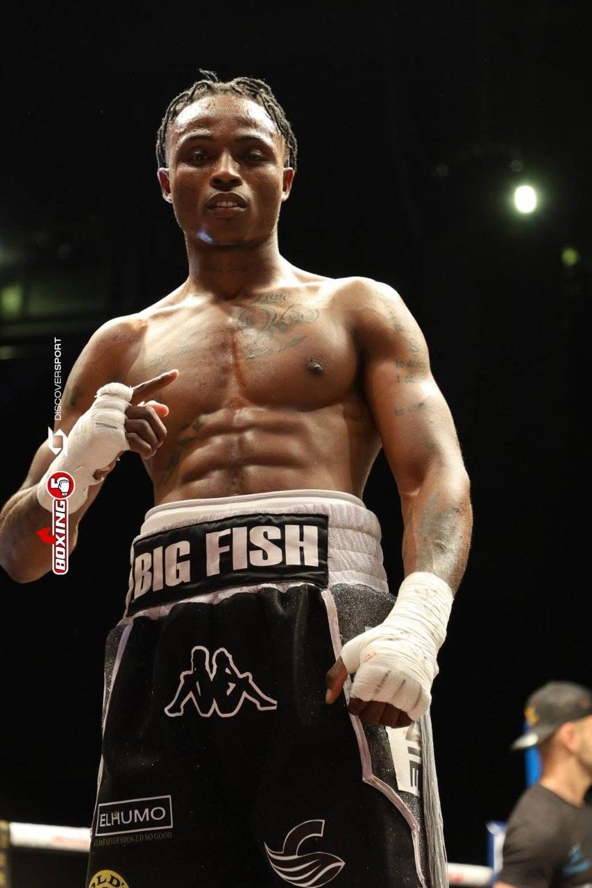 Creed Moyo posing in the ring